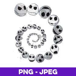 Disney The Nightmare Before Christmas Jack Emotional Spiral V2 , PNG Design, PNG Instant Download