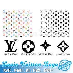 Louis Vuitton Svg, LV Bundle, Brand Logo Svg, Louis Vuitton Pattern, Digital Download