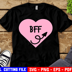 Besties Svg, Jpg, Png, Dxf, And Eps, Silhouette & Cricut Cut File, Best Friends Forever, Bff, Best Friends Svg