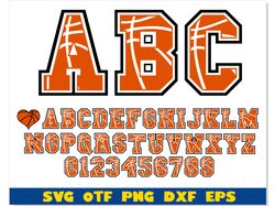 Basketball Font SVG Cricut, Basketball Font png, Basketball letters svg, Basketball Font ttf, Basketball svg png