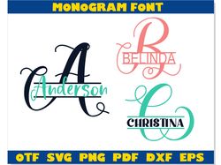 Split Monogram Font svg otf, Split Monogram letters svg cricut, Split Monogram alphabet svg, Split Monogram png svg