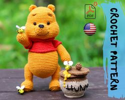 Crochet pattern | Lovely teddy Bear | PDF | ENGLISH | Cotton & Plush stuffed toy | easy amigurumi