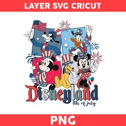 Disneyland 4th of July Png, 4th of July Mickey and Friends Png, Disney 4th Of July Png, Disney Png - Digital File