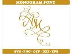 Monogram Wedding Font svg png otf | fancy monogram font, monogram font svg cricut, monogram font png, monogram font ttf