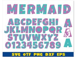 Mermaid Font SVG Layered ,Mermaid Font otf, Mermaid Font png, Mermaid letters svg Cricut, Mermaid svg png, Mermaid shirt