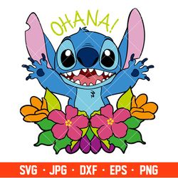 Ohana Stitch Svg, Free Svg, Daily Freebies Svg, Cricut, Silhouette Vector Cut File