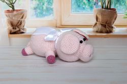 Crochet amigurumi pink pig toy, Pig stuffed animal, Small pig, Birthday gift pig, Handmade pig, Pig gifts, Pig decor