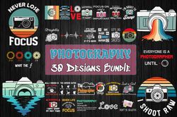 30 Designs Photography Svg Bundle, Photography Svg, Camera Svg