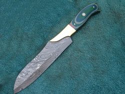 Superior Custom Made Hand Made Damascus Steel Full Tang Kitchen Chef's Knife
