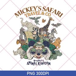 Animal Mickey's Safari Travel & Co PNG, Disney Vacation PNG, Disney Family Trip PNG, Disney World PNG, Disneyland PNG