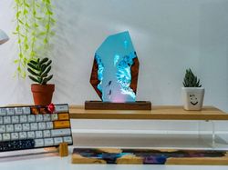 Night light, Deep blue sea, Treasure, Home decor, Corals and marine life, Free Diving, Kids gifts, Winter gifts, Lamp