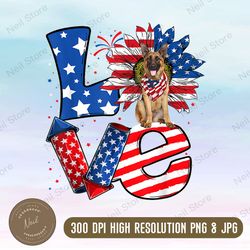 Love 4th of July png sublimation design download, 4th of July png, American flag png, USA love png, sublimate designs
