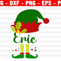 Elf Svg, Christmas Elfs Svg, Kids Christmas Svg, Elf Boy Svg, Elf Girl Svg, Elf Monogram Svg, Christmas Shirt Svg