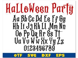 Halloween Font OTF, Halloween font svg, Halloween font for Cricut, Halloween svg for Cricut, Halloween svg for shirts