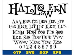 Halloween Font otf, Halloween font svg Cricut, Halloween letters svg, Halloween Font ttf, Halloween svg Cricut