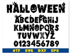 Halloween Font otf, Halloween letters Cricut font, Halloween font svg, Halloween svg Cricut, Halloween svg shirts