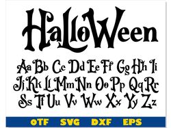 Halloween Font otf, Halloween font svg, Halloween letters Cricut font, Halloween svg Cricut, Halloween svg shirts
