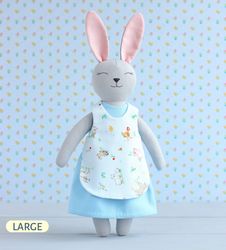 pdf large bunny doll sewing pattern