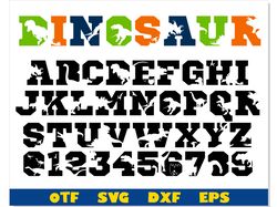 Dinosaur Font otf, Dinosaur Font svg Cricut, Dinosaur letters svg, Dinosaur svg Cricut, Kids Fonts, Childrens Font