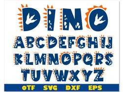 Dinosaur Font SVG Cricut, Dinosaur Font ttf, Dino Letters svg, Dinosaur shirt svg, Baby Font svg, Kids Fonts