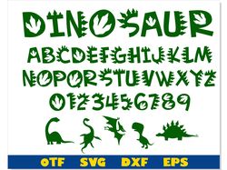 Dinosaur Font otf, Dinosaur Font svg, Dinosaur svg, Baby Font, Kids Fonts, Childrens Font, Boys Fonts, Dinosaur letters