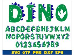 Dinosaur Font SVG Cricut, Dinosaur Font png, Dinosaur Font otf, Dino Letters svg, Baby Font svg Kids Fonts, Dinosaur svg