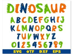 Dinosaur Font SVG Layered, Dinosaur Font svg, Dinosaur letters svg, Dinosaur svg, Dinosaur shirt svg, Dinosaur Alphabet