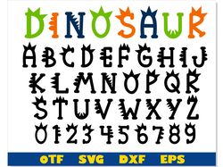 Dinosaur Font otf, Dinosaur Font svg, Dinosaur letters svg, Dinosaur Cut Files, Dinosaur Monogram svg, Dinosaur Font svg