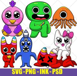 Baby Jumpscare SVG, Baby Banbaleena SVG, Baby Jumbo Josh SVG,SVG, Baby Garten Of Banban Characters SVG, Jumpscare, Banba