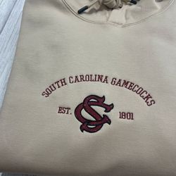 South Carolina Gamecocks Embroidered Sweatshirt, NCAA Embroidered Sweatshirt, Embroidered NCAA Shirt, Hoodie