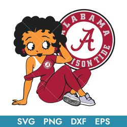 Alabama Crimson Tide Betty Boop Svg, Alabama Crimson Svg, Betty Boop Svg, NCAA Svg, Png Dxf Eps, Instant Download