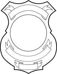 blank badge 11 line art vector file for laser engraving, cnc router, cutting, engraving, cricut, vinyl cutting file