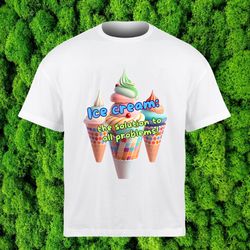Ice cream print / Children's t-shirt print / Youth jersey t-shirt