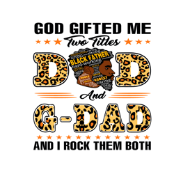 God Gifted Me Two Titles Dad And Gdad Svg, Fathers Day Svg, Dad Svg, Father Svg, Gdad Svg, Papa Svg, Dad Leopard Svg, Gd