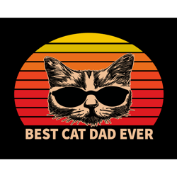 Best Cat Dad Ever Svg, Fathers Day Svg, Cat Dad Svg, Dad Svg, Best Dad Svg, Best Cat Dad Svg, Dad Love Cats Svg, Cat Svg