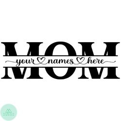 Mom Monogram Personalized SVG Best Graphic Designs Cutting Files