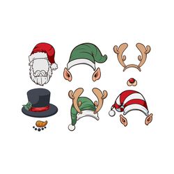 christmas hat svg, santa hat svg, snowman hat, hat svg, santa svg, santa claus svg, silhouette svg fies