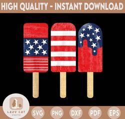 4th of July Sublimation PNG| Patriotic PNG| Red white and blue PNG| Ice Cream Png| Popsicle Png| Sublimation transfer