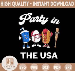 Retro Party in the USA popular png file trendy Sublimation mom shirt no svg, 4th of July dad tee png printable
