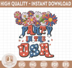 Party in the USA png, Retro 4th of july sublimation designs downloads, Patriotic America shirt women png USA flag tshirt