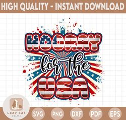 Hooray For The Usa Sublimation Design | 4th Of July PNG Print | USA Saying Quote | Sublimation PNG | Independence Day