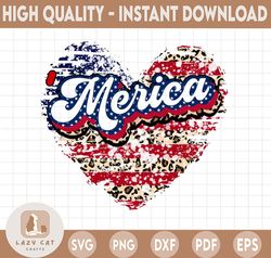 Merican Patriotic Heart flag svg,american flag heart svg, leopard print, 4th of july, heart flag distressed, american