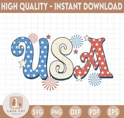 Retro USA Comfort Colors Png, USA Fireworks png, 4th Of July Png, Fireworks 4th Of July, Independence Day