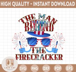 The Man Behind the Firecracker png, 4th of July Pregnancy, 4th Of July png, Expecting a Little Firecracker