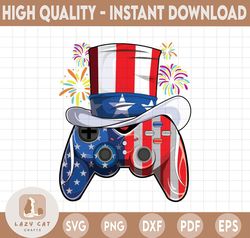 Boys 4th Of July Video Game American Flag, 4th of July sublimations, USA celebrations, 4th of July Png, Independence day