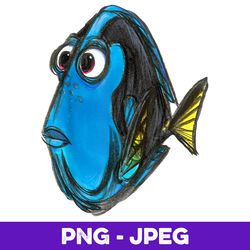 Disney Pixar Finding Nemo Dory Color Book Graphic V4