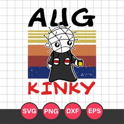 August Birthday Pinhead Hellraiser Kinky Halloween Svg, Halloween Svg, Png Dxf  Eps Digital File