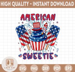 American Sweetie 4th of July Digital Design PNG File