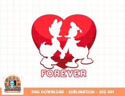 Disney Donald and Daisy Duck Forever Heart Valentine s Day png, sublimation, digital download