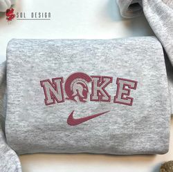 Nike Little Rock Trojans Embroidered Crewneck, NCAA Embroidered Sweater, Little Rock Trojans Hoodies, Unisex Shirts